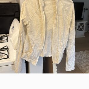 Light Gray Zip-Up Jacket